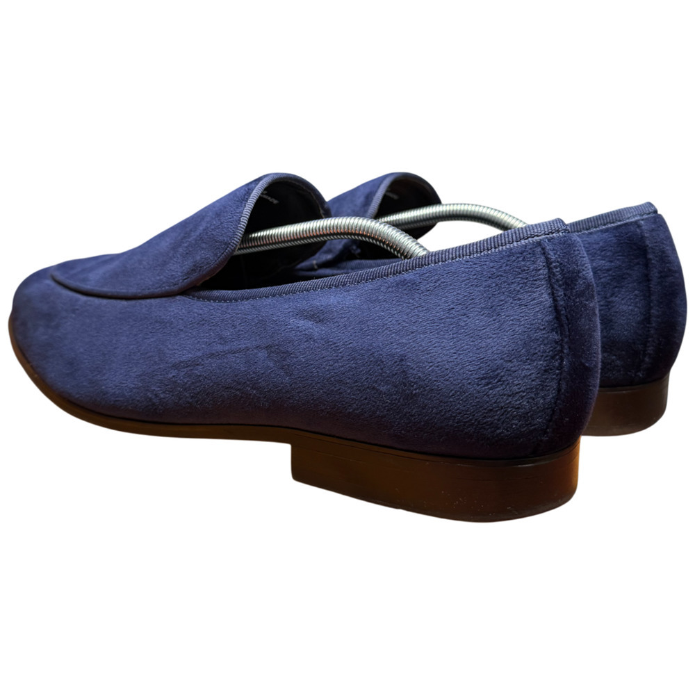ALFANI Asher Men's 13M Blue Velvet Loafers Formal Smoking Loafer - Picture 6 of 12